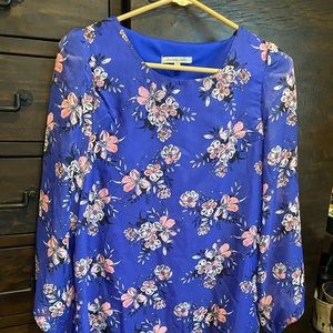 Blue floral dress